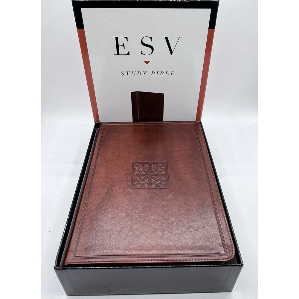 ESV Study Bible (TruTone, Walnut, Celtic Imprint Design) - NIB - Crossway